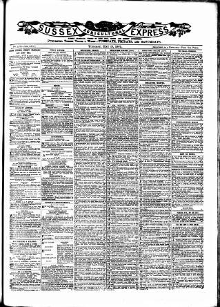 cover page of Sussex Express published on May 13, 1902